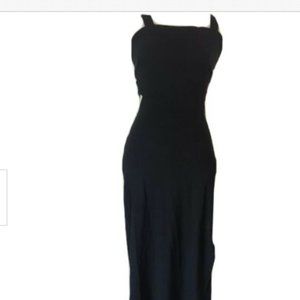 FRAICHE BY J Cold Front Maxi Dress, Navy Blue,